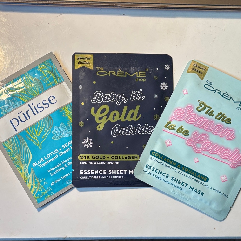 The Crème Shop and Purlisse Sheet Masks Set